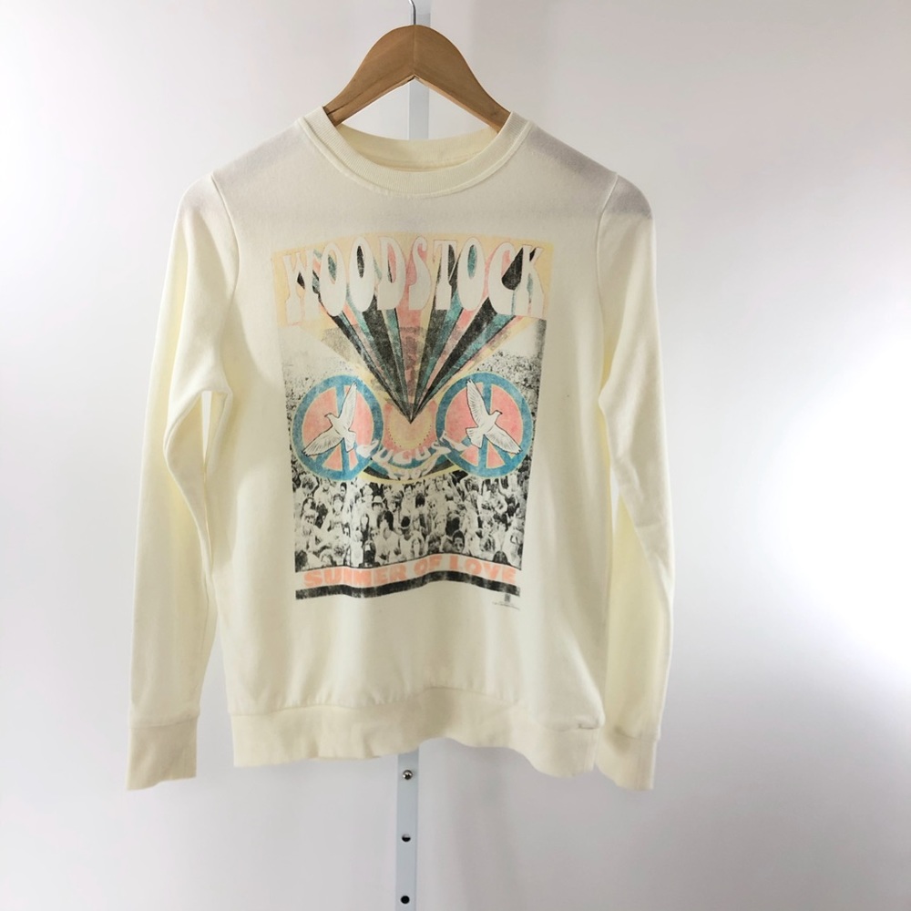 Woodstock Summer of Love Pastel Graphic Sweatshirt - Picture 5 of 6